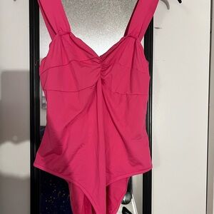 Hot Pink One-Piece bodysuit